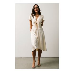 Poppy Satin Midi Dress